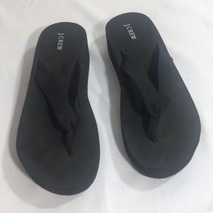J. Crew platform flip flops sandals